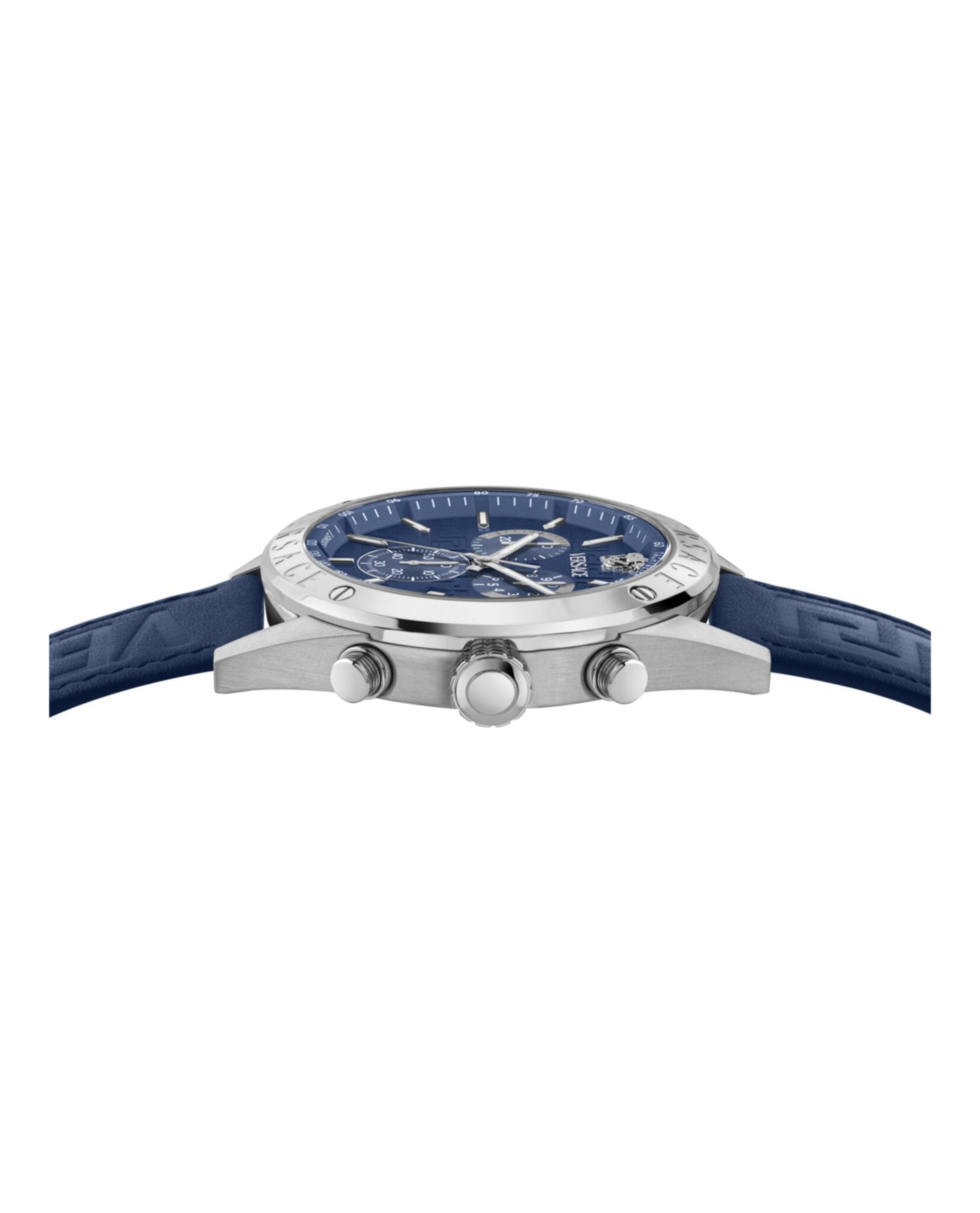 Versace Athletic Chrono Leather Strap