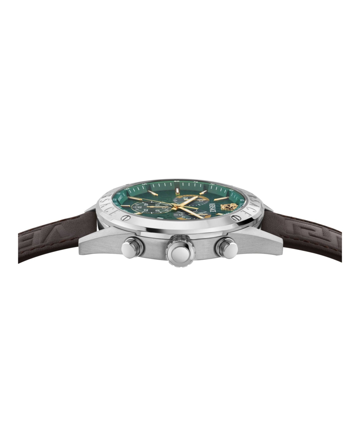 Versace Athletic Chrono Leather Strap