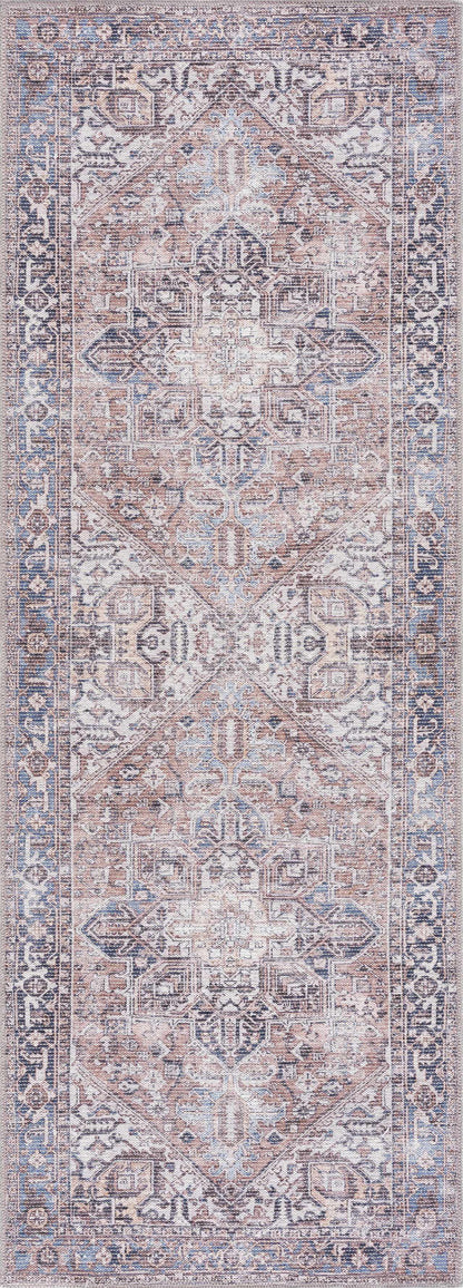Viho Vintage Flat Pile Washable Rug - Clearance