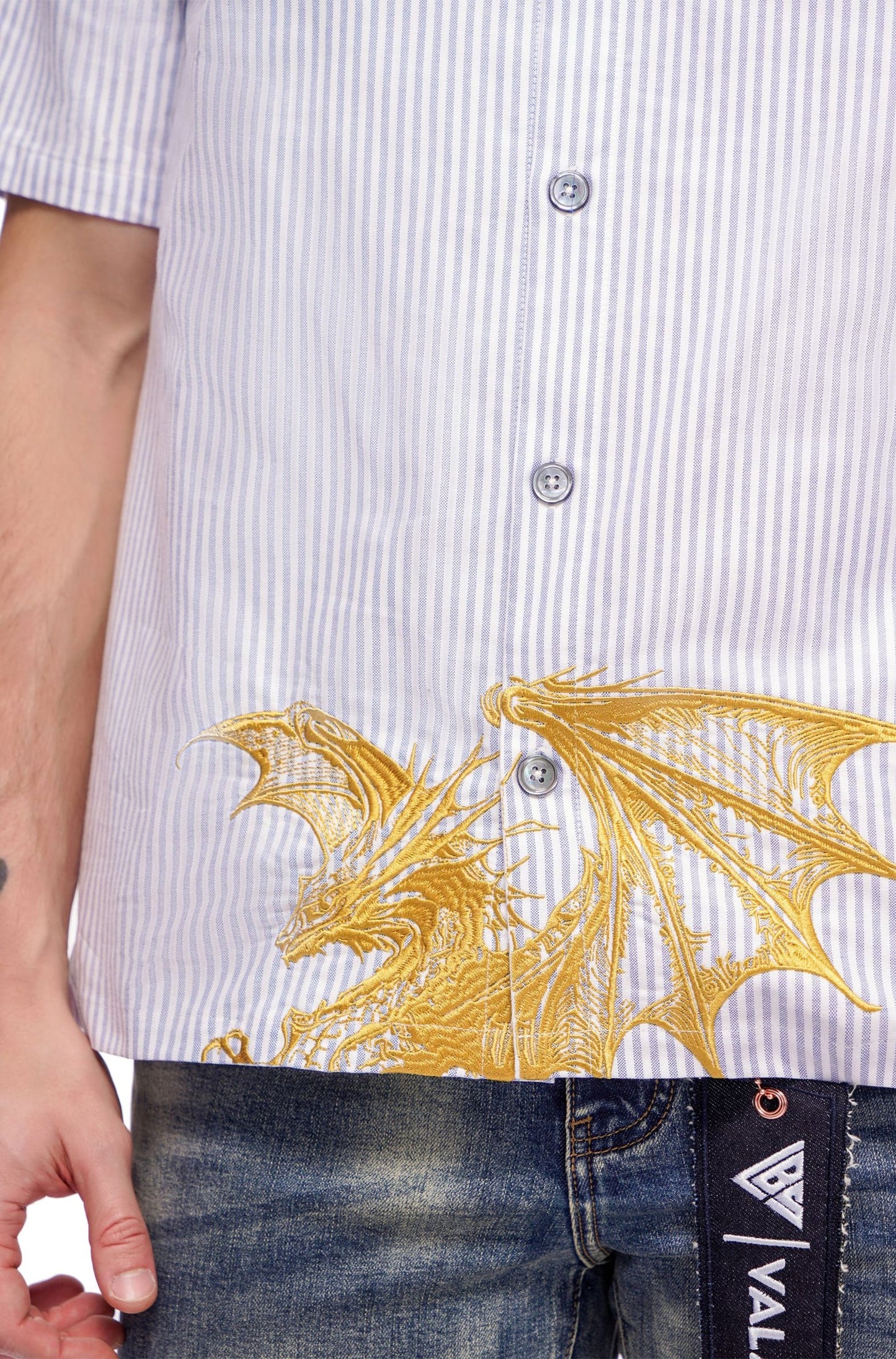 Valabasas Fugazi Button Down Shirt - White