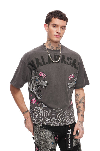 Valabasas Ikari Tee - Washed Black