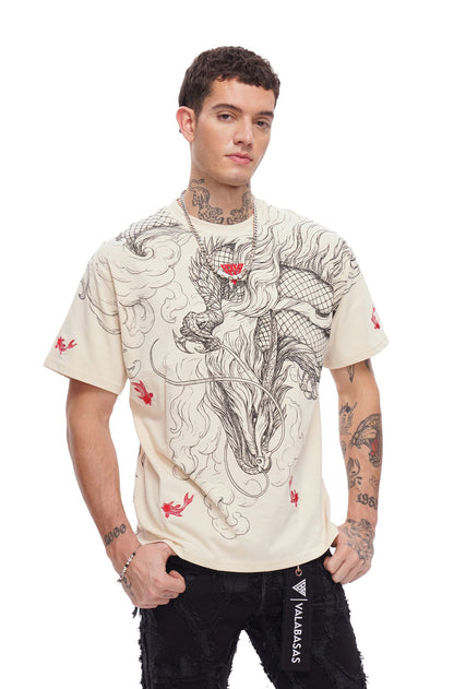 Valabasas Mythic Flow Tee - Beige