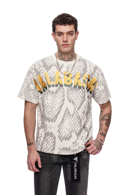 Valabasas Serpent Fade Tee - White