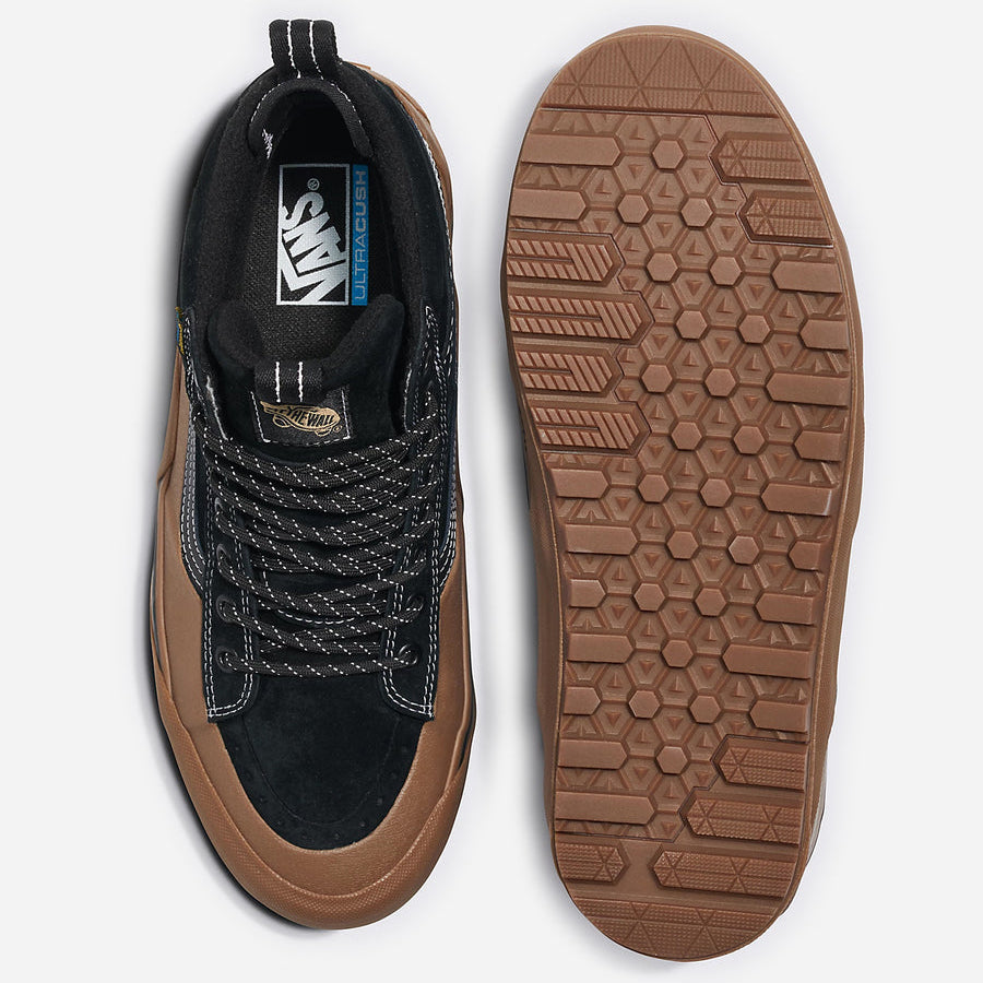 [vn0009qkb9m] Mens Vans Sk8-hi Dip Mte-2 - Black/gum