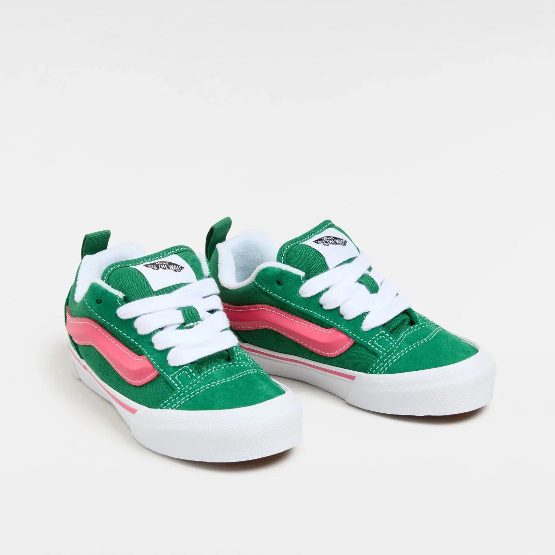[vn000cyuboc] Preschool Vans Knu Skool - Green/pink/white