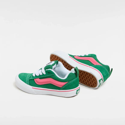 [vn000cyuboc] Preschool Vans Knu Skool - Green/pink/white
