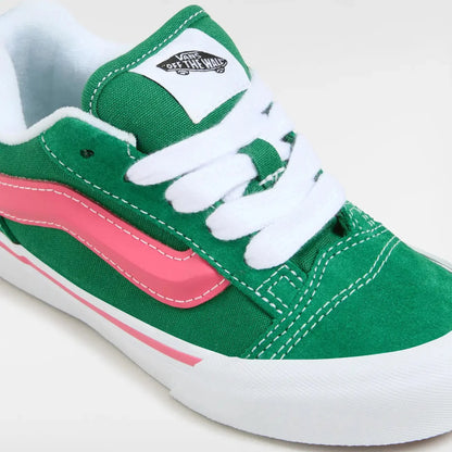 [vn000cyuboc] Preschool Vans Knu Skool - Green/pink/white