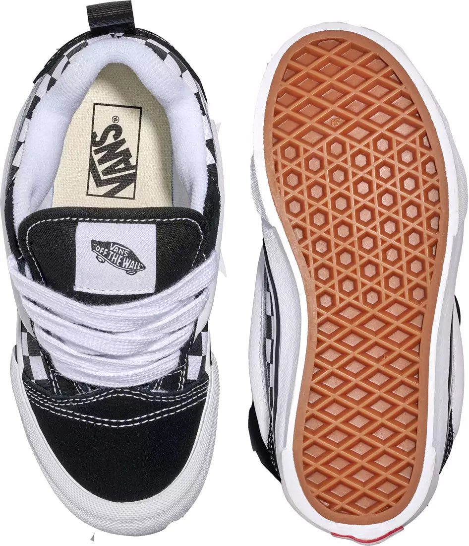 [vn000d2tbpb] Youth Vans Knu Skool Checkerboard - Black