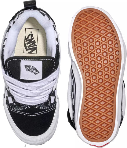 [vn000d2tbpb] Youth Vans Knu Skool Checkerboard - Black