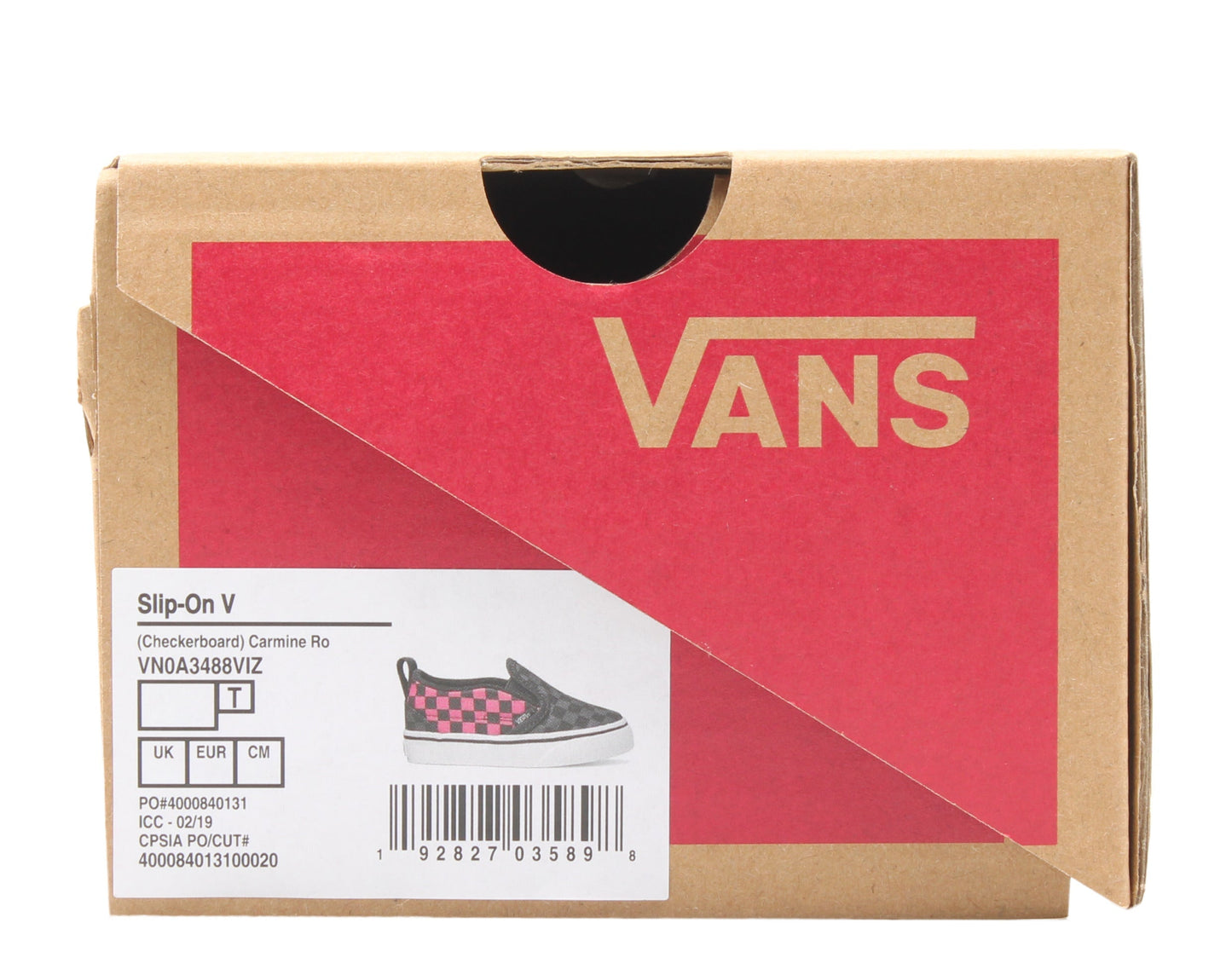 Vans CB Baby/Toddler (TD) Sneakers — Carmine/Rose Low-Top