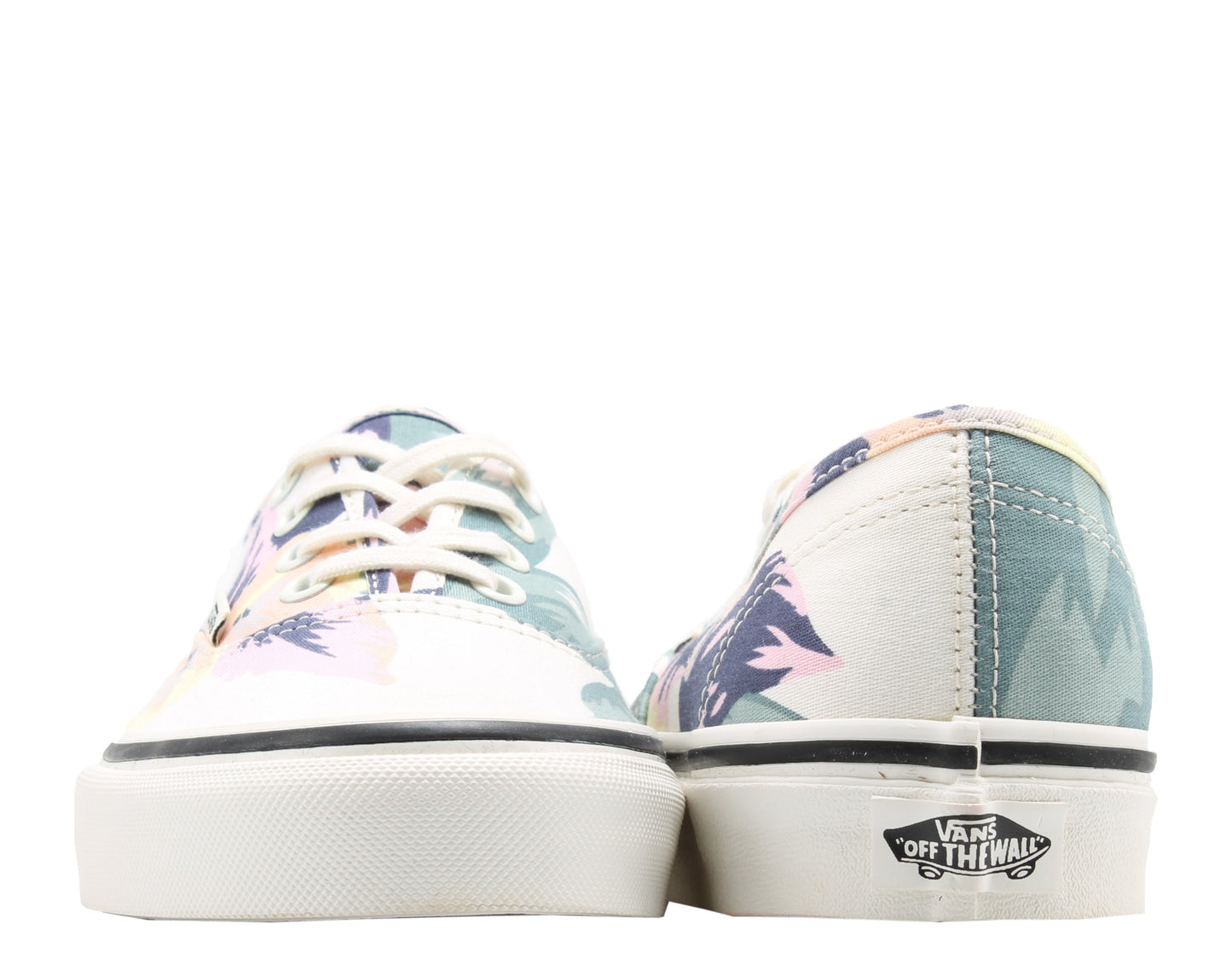 Vans Authentic Marshmallow Sneakers — Vintage Floral Low-Top