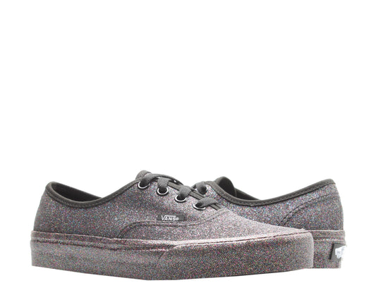 Vans Authentic Rainbow Glitter Sneakers — Black Low-Top
