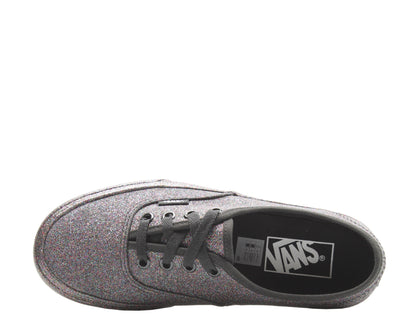 Vans Authentic Rainbow Glitter Sneakers — Black Low-Top