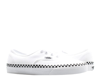 Vans Authentic Check Foxing Sneakers — True White Low-Top