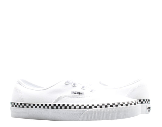 Vans Authentic Check Foxing Sneakers — True White Low-Top