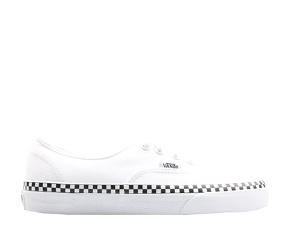 Vans Authentic Check Foxing Sneakers — True White Low-Top
