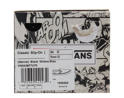 Vans Classic Marvel Widow Sneakers — Black Low-Top