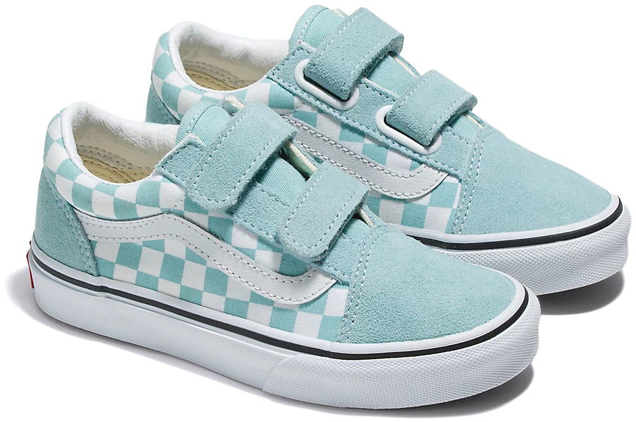 [vn0a38hdh7o] Preschool Vans Old Skool Velcro - Blue/white