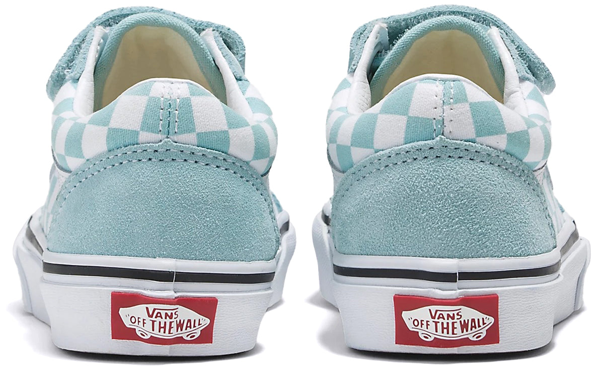 [vn0a38hdh7o] Preschool Vans Old Skool Velcro - Blue/white