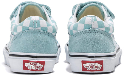 [vn0a38hdh7o] Preschool Vans Old Skool Velcro - Blue/white