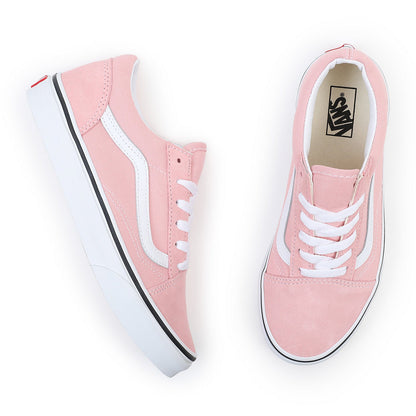 [vn0a4uhz9al] Youth Vans Old Skool - Pink/white