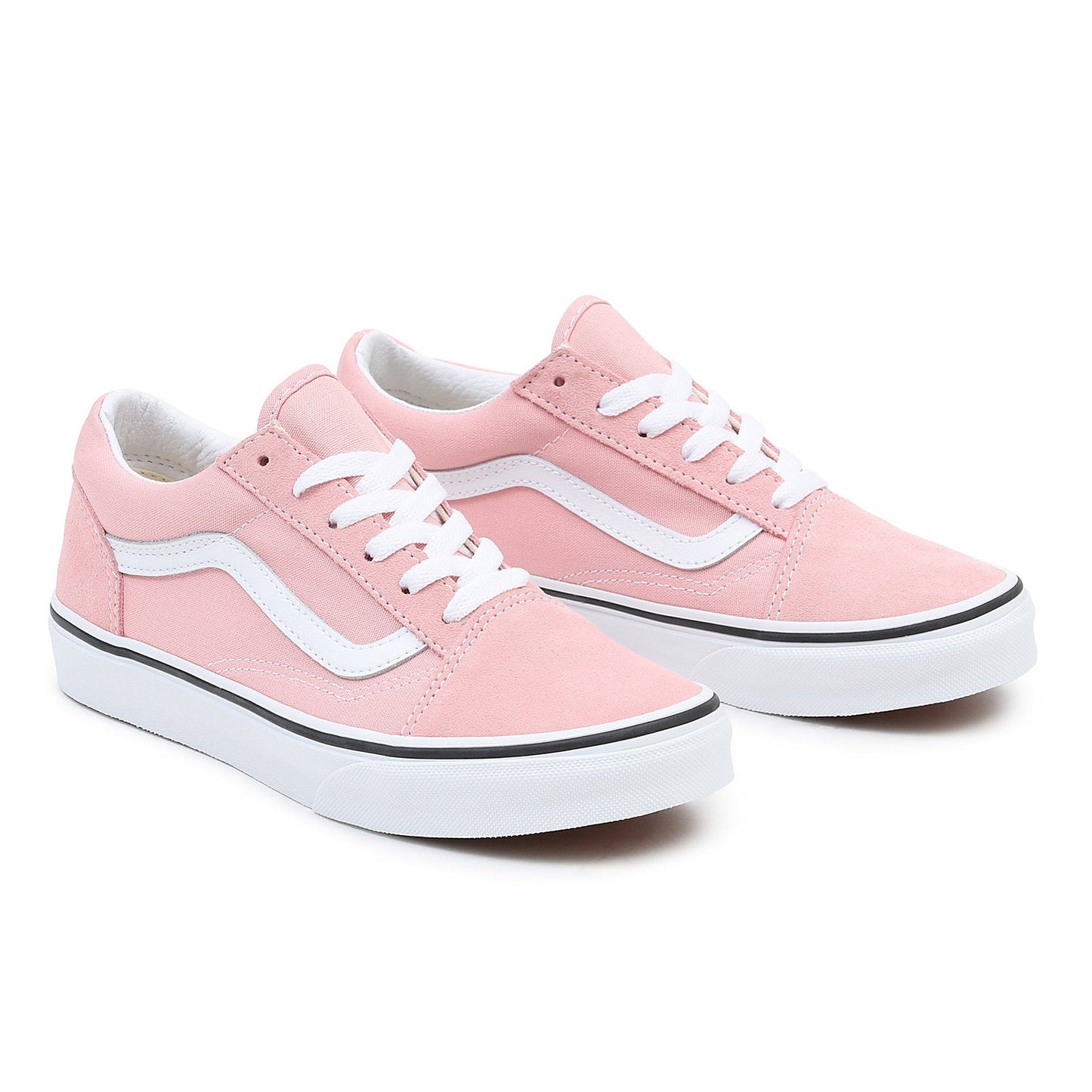 [vn0a4uhz9al] Youth Vans Old Skool - Pink/white