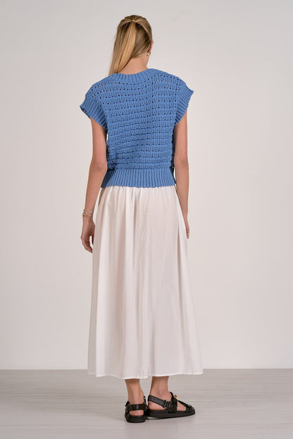Vivi Midi Skirt White