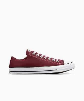 Converse Chuck Taylor All Star Men's Sneakers — Maroon Canvas Low-Top