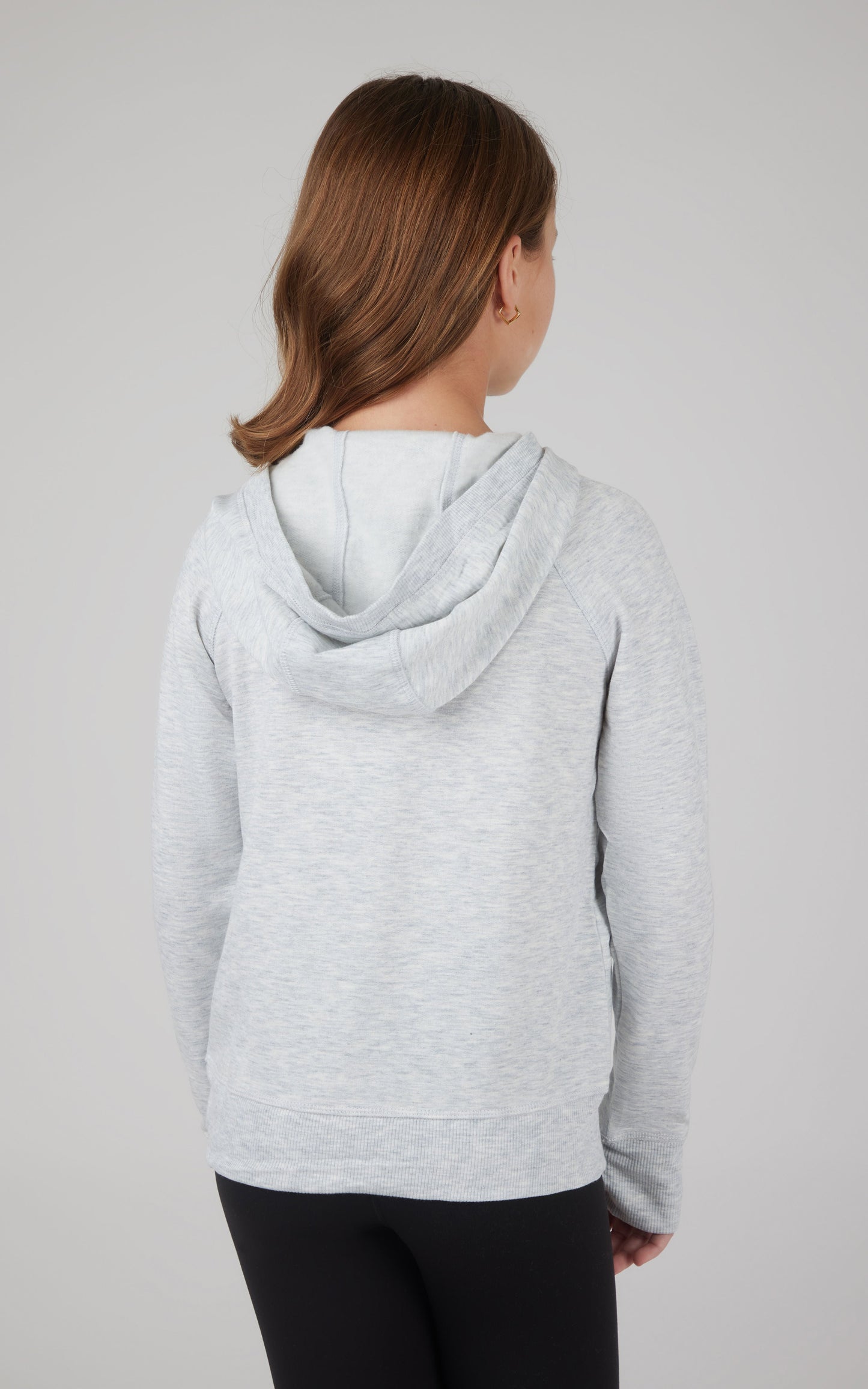 Girls Brushed Full Zip Hooded Jacket