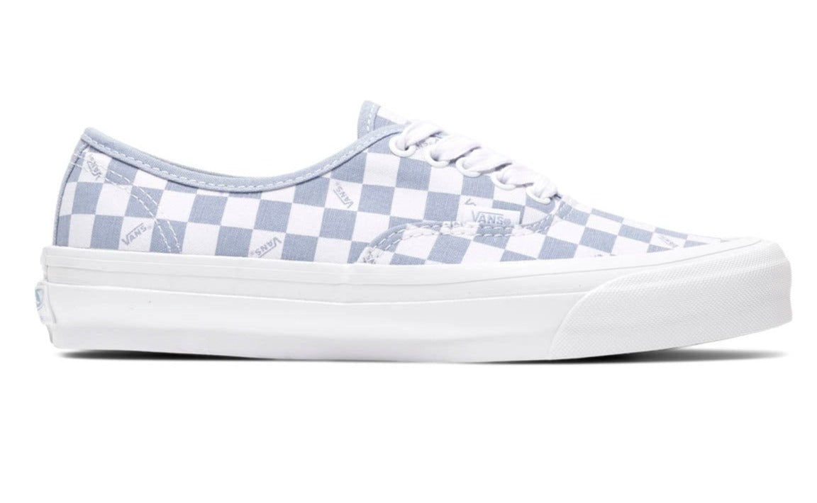 Vans Men's Vault Og Authentic Lx 'Checkerboard White Sky Blue' Sneakers