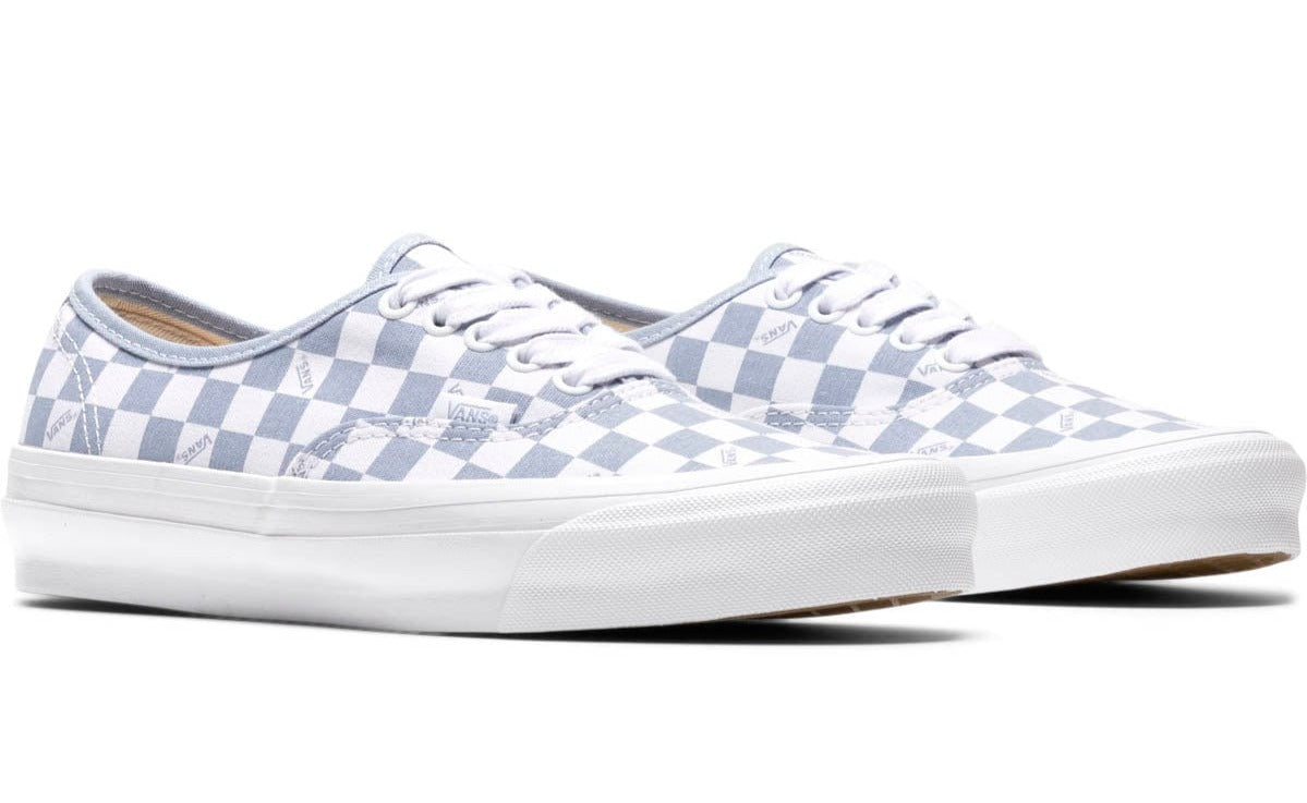 Vans Men's Vault Og Authentic Lx 'Checkerboard White Sky Blue' Sneakers