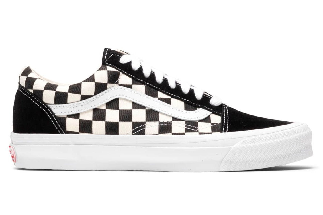 Vans Men's Vault Ua Og Old Skool Lx 'Checkerboard Black' Sneakers