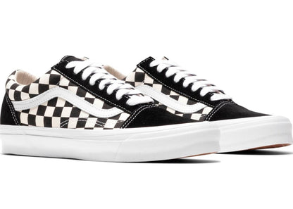 Vans Men's Vault Ua Og Old Skool Lx 'Checkerboard Black' Sneakers