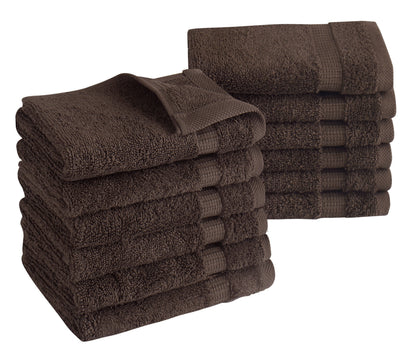 Villa Turkish Cotton Washcloths - 12 Pieces - Classic Turkish Towels
