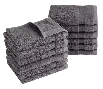 Villa Turkish Cotton Washcloths - 12 Pieces - Classic Turkish Towels