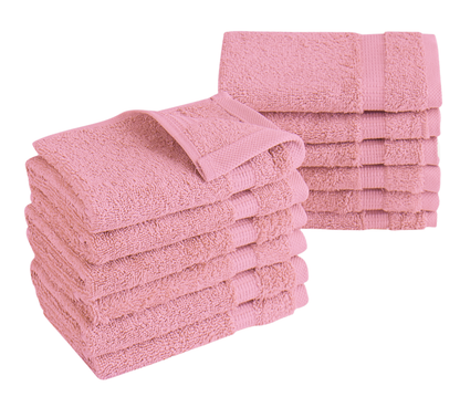 Villa Turkish Cotton Washcloths - 12 Pieces - Classic Turkish Towels