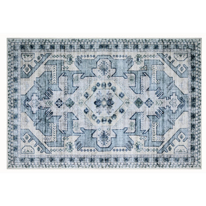 Bibb Home Washable Flannel Printed Area Rug With Latex Back 3x5 Ft