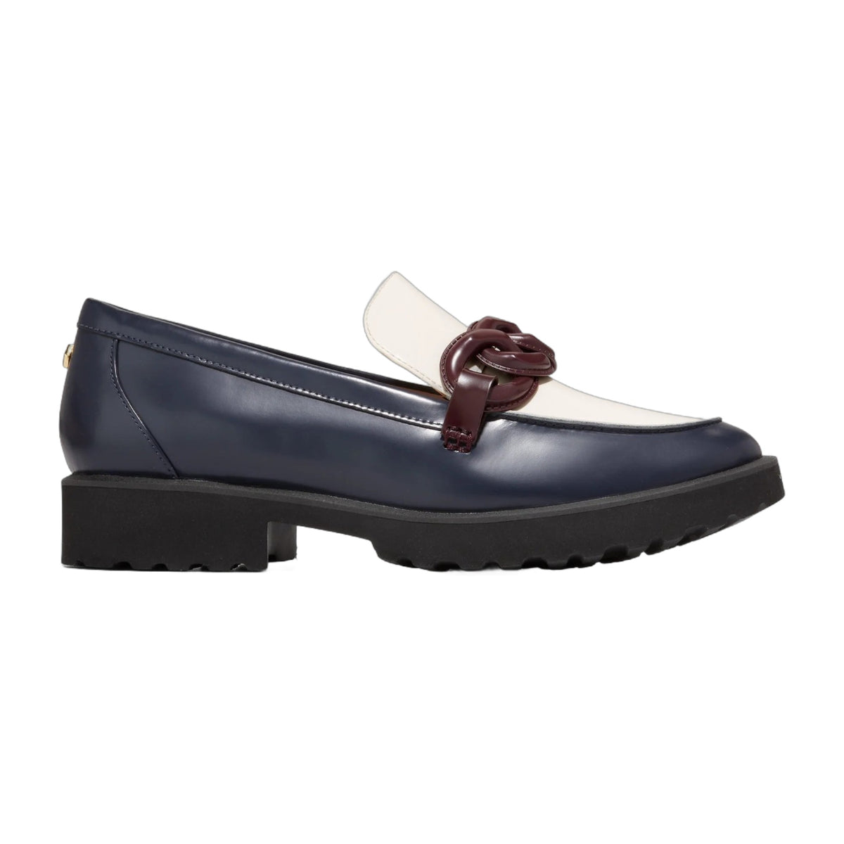 Cole Haan Womens Geneva Chain Loafer - Navy
