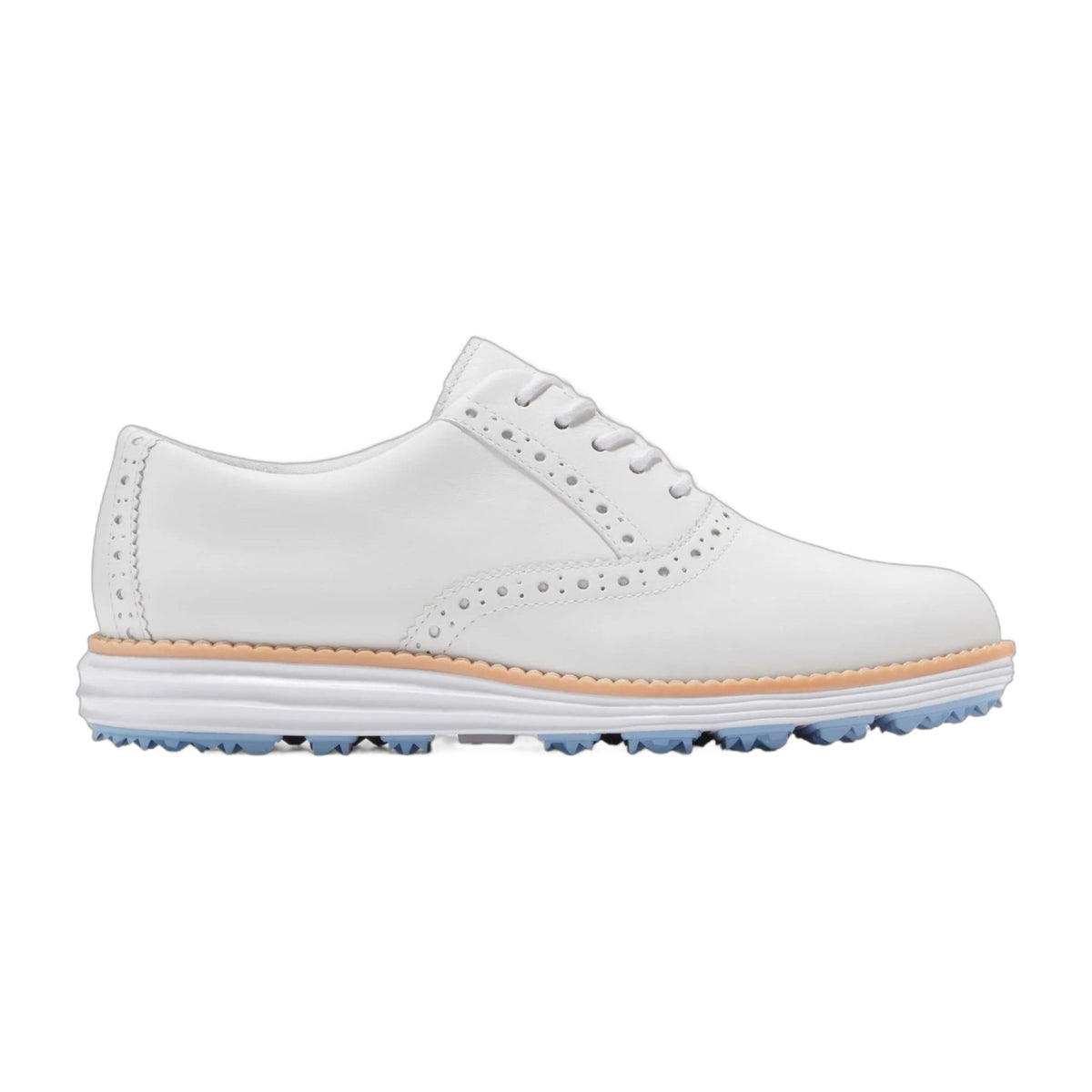 Cole Haan Women's Original Grand Shortwing Oxford Waterproof Golf Shoes - White