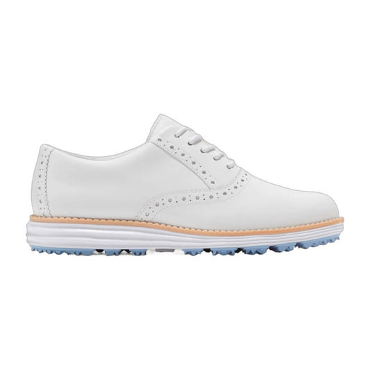 Cole Haan Women's Original Grand Shortwing Oxford Waterproof Golf Shoes - White