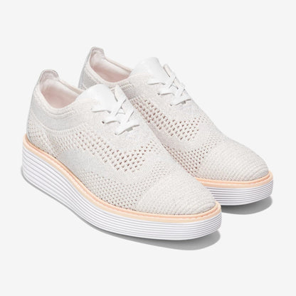 Cole Haan Womens Øriginalgrand Platform Wingtip Oxfords