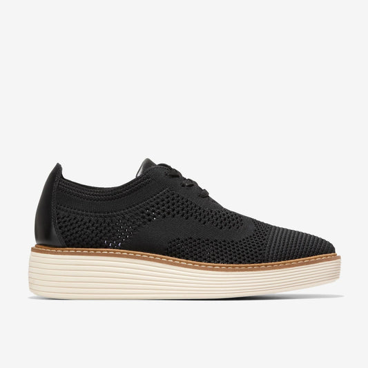 Cole Haan Womens Øriginalgrand Stitchlite Platform Wingtip Oxfords