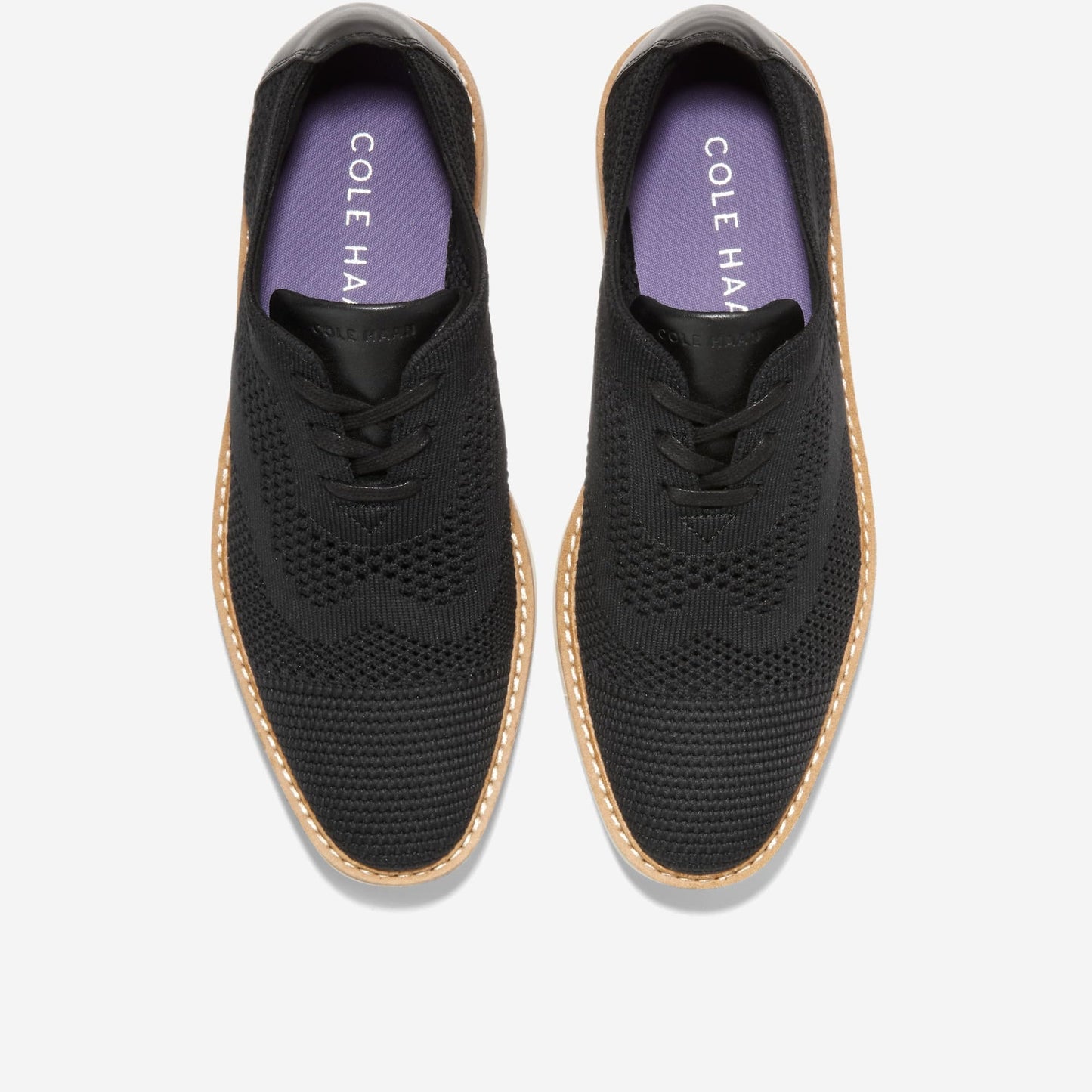 Cole Haan Womens Øriginalgrand Stitchlite Platform Wingtip Oxfords