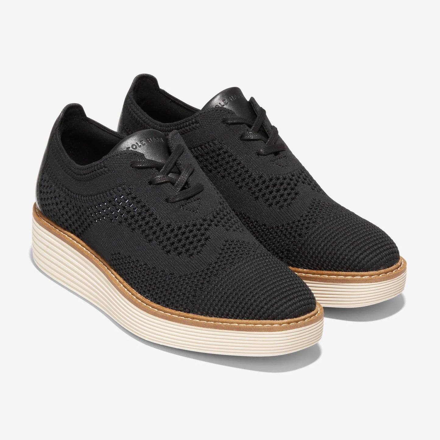 Cole Haan Womens Øriginalgrand Stitchlite Platform Wingtip Oxfords