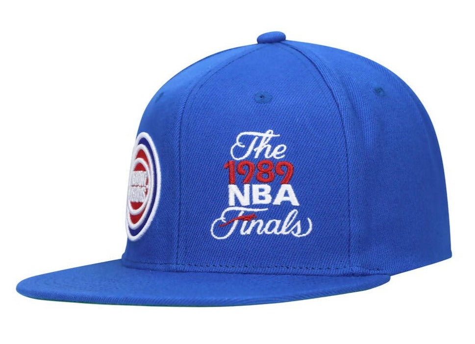 Men's Mitchell & Ness NBA Dual Whammy Snapback Hwc Pistons