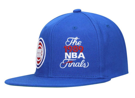 Men's Mitchell & Ness NBA Dual Whammy Snapback Hwc Pistons