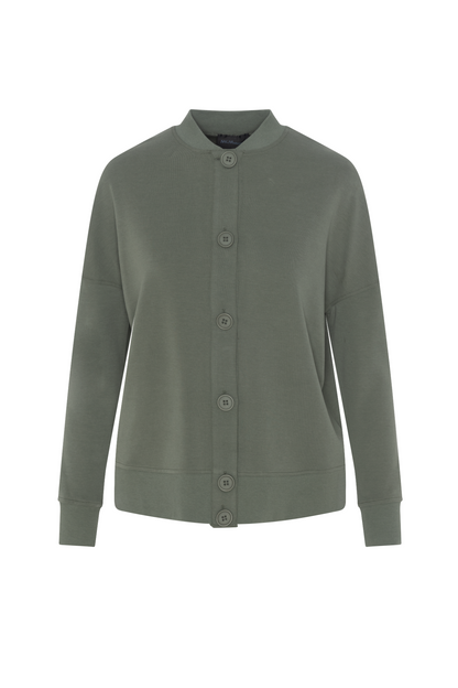 Maternity Cropped Sweat Shirt Cardigan