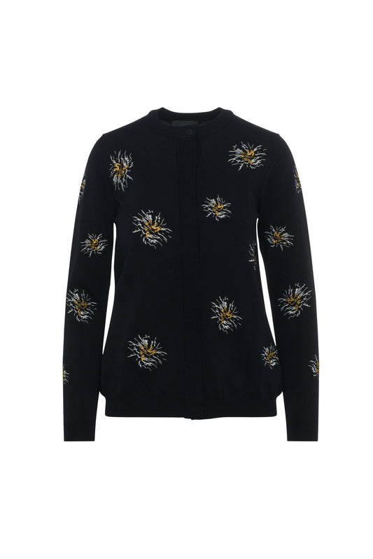 Maternity Embroidered Cropped Cardigan