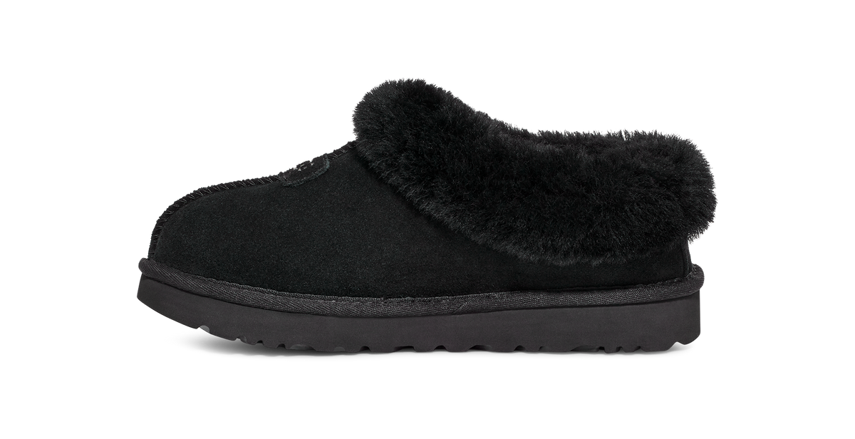 UGG Tazzette Womens Platform Clogs — Black Suede