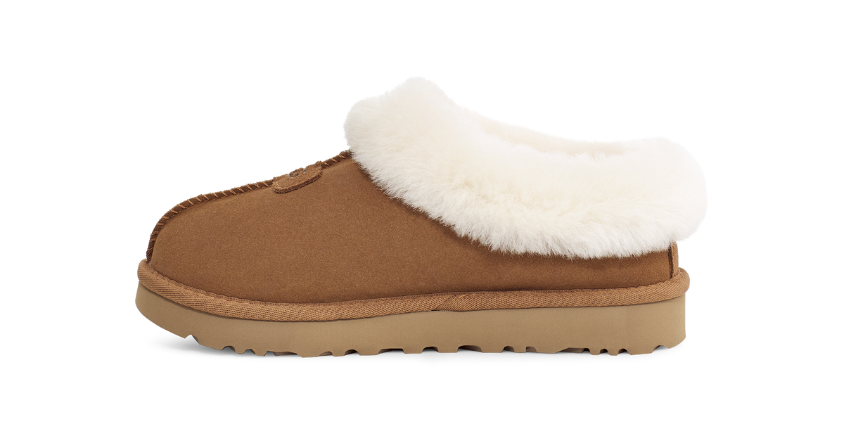 UGG Tazzette Womens Platform Clogs — Chestnut Suede
